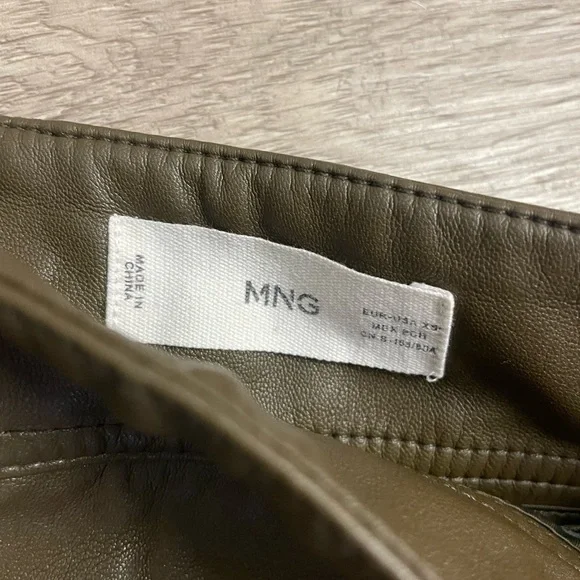 MNG Mango faux leather mini skirt small - Picture 5 of 10